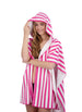 Banana Boat Terry Ruana with Hood - French Stripes