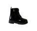 bebe Girl's Lace-Up Combat Boot with Heart Key and Paris Charm