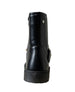 bebe Girl's Black Boot with Beaded Bracelet and Heart Rivet
