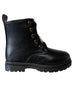 bebe Girl's Toddler Lace-Up Boot with Hanging Charms and Sherpa Lining