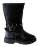 bebe Toddler Girls Rider Boot with Heart Detail and Rhinestones