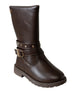bebe Toddler Girls Rider Boot with Heart Detail and Rhinestones