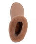bebe Girls' Cozy Boot with Faux Fur Cuff and Rhinestone Logo
