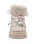 bebe Girls' Cozy Winter Boot with Lace-Up Design and Bebe Logo Charm