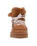 bebe Girls' Cozy Winter Boot with Lace-Up Design and Bebe Logo Charm