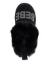 bebe Girls' Winter Slide Slippers with Faux Fur Lining and Rhinestone Bebe Logo