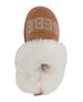 bebe Girls' Winter Slide Slippers with Faux Fur Lining and Rhinestone Bebe Logo