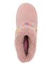 bebe Girls' Cozy Boot Slide with Faux Fur Lining, Friendship Beads, and Rhinestone Detail