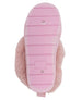 bebe Girls' Cozy Boot Slippers with Faux Fur Trim and Rhinestone Logo