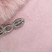 bebe Girls' Cozy Boot Slippers with Faux Fur Trim and Rhinestone Logo