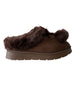 bebe Girl's Cozy Faux Fur Boot Slide with Pom Bow