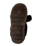 bebe Girl's Cozy Faux Fur Boot Slide with Pom Bow