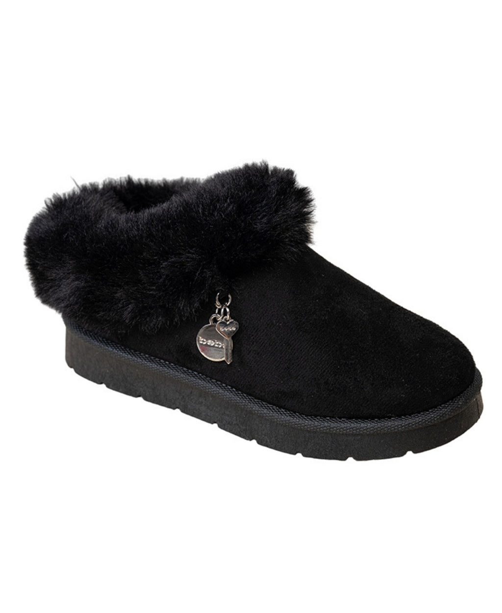 bebe Girl's Cozy Faux Fur Boot Slide Slipper