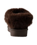 bebe Girl's Cozy Faux Fur Boot Slide Slipper