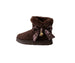 bebe Girl's Cozy Boot with Bandana Bow and Hanging Charms