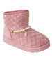 bebe Girl's Quilted Cozy Boots with Memory Foam Insoles
