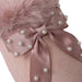 bebe Girl's Cozy Clog with Pearl Bow Slipper