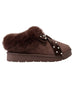 bebe Girl's Cozy Clog with Pearl Bow Slipper