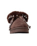 bebe Girl's Cozy Clog with Pearl Bow Slipper