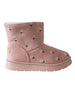 bebe Girl's Floral Embroidery Cozy Boot