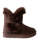 bebe Girl's Cozy Boots with Memory Foam Insoles