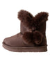 bebe Girl's Cozy Boots with Memory Foam Insoles