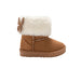bebe Toddler Girl's Boots – Cozy Boots for Toddlers with Faux Fur Cuff and Butterfly Accent