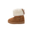 bebe Toddler Girl's Boots – Cozy Boots for Toddlers with Faux Fur Cuff and Butterfly Accent