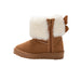 bebe Toddler Girl's Boots – Cozy Boots for Toddlers with Faux Fur Cuff and Butterfly Accent