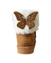 bebe Toddler Girl's Faux Fur Cuff Winter Boot with Butterfly Detail
