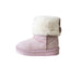 bebe Toddler Girl's Boots – Cozy Boots for Toddlers with Faux Fur Cuff and Butterfly Accent