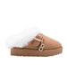 bebe Toddler Girls’ Cozy Winter Slide with Faux Fur Lining and Decorative B Charm