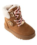 bebe Toddler Girl's Hybrid Boot with Sherpa Collar and Flower Logo Hardware