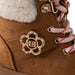 bebe Toddler Girl's Hybrid Boot with Sherpa Collar and Flower Logo Hardware