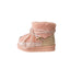 bebe Toddler Girl's Sherpa Hybrid Boot with Hiker Lace and Hanging Charms