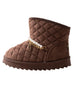 bebe Girls Quilted Cozy Boot with Pearl Chain and Charm