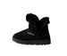 bebe Women's Winter Boot with Faux Fur Trim and Charm Stones