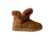 bebe Women's Winter Boot with Faux Fur Trim and Charm Stones
