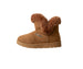 bebe Women's Winter Boot with Faux Fur Trim and Charm Stones