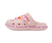 bebe Girl's Lightweight EVA Clog with Chain with Logo Grosgrain Ribbon and Charms