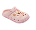 bebe Girl's EVA Lightweight Clogs - Slip - On with Treat and Logo Charms
