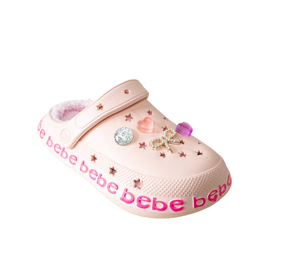 bebe Girls EVA Clog Shoes with Charms
