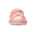 bebe Toddler Girl's EVA Comfy Slides - with Cute Marble Print and Charms