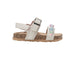bebe Girl's Footbed Sandals - Comfortable Design & Beaded Ankle Strap