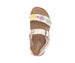 bebe Girl's Footbed Sandals - Comfortable Design & Beaded Ankle Strap