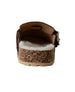 bebe Girl's Faux Sherpa Footbed Clog with Hanging Charms
