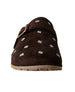 bebe Girl's Floral Embroidery Memory Foam Footbed Slide Sandals