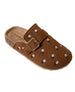 bebe Girl's Floral Embroidery Memory Foam Footbed Slide Sandals