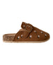 bebe Girl's Floral Embroidery Memory Foam Footbed Slide Sandals