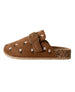 bebe Girl's Floral Embroidery Memory Foam Footbed Slide Sandals